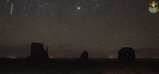 Monument Valley: even the night is tinged with orange out here in the desert